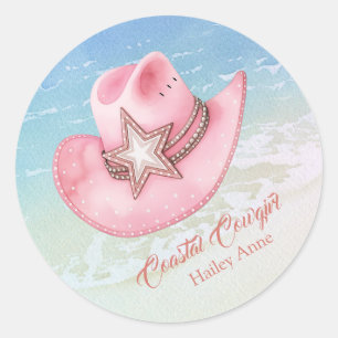 Autocollant Casquette Western Chic Coastal