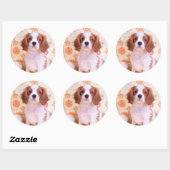 Autocollant Cavalier King Charles Spaniel Blenheim (Feuille)