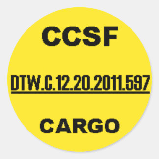 Autocollant CCSF - Un numéro SOULIGNÉ