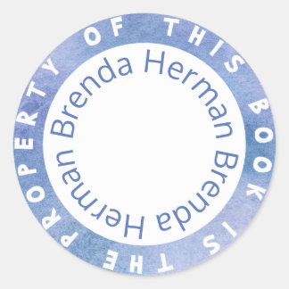 Autocollant « Ce livre est la propriété de » modèl