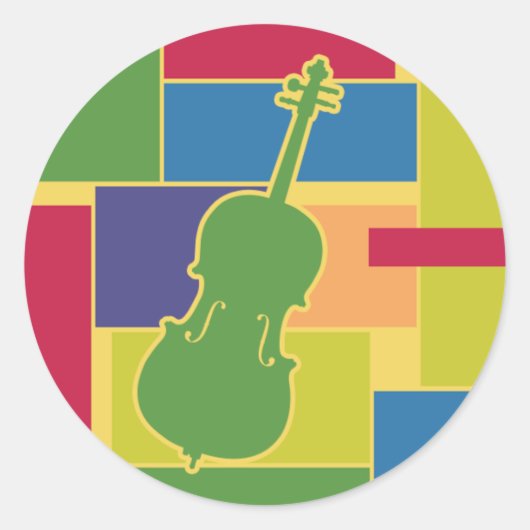 Autocollant Cello Colorblocks (Devant)
