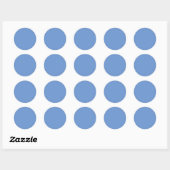 Autocollant Cercle Bleu | Étiquette Minimaliste Ca (Feuille)
