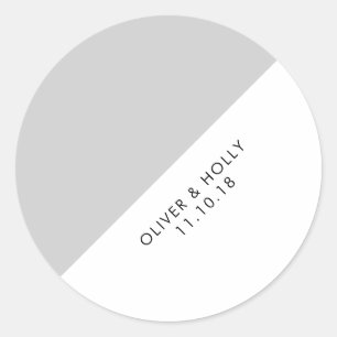 Autocollant cercle gris