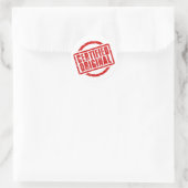 Autocollant certifié (Sac)