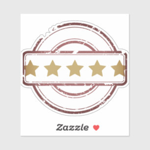 Autocollant certifié 5 étoiles