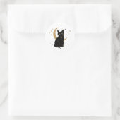 Autocollant chat noir (Sac)