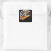 Autocollant Chat Pizza Cosmique Espace (Sac)