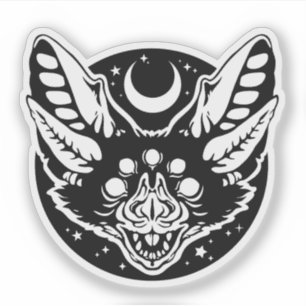 Autocollant - "Chauve-souris à cinq yeux"