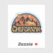 Autocollant Chefornak, Alaska (Feuille)