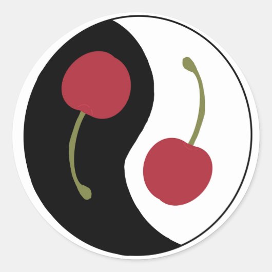 Autocollant Cherry Ying Yang (Devant)