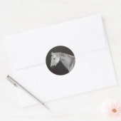 Autocollant Cheval Blanc (Enveloppe)