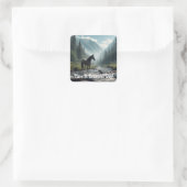 Autocollant Cheval Dans Ruisseau (Sac)