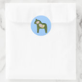 Autocollant Cheval de Pâques Dala (Sac)