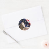 Autocollant Cheval Drapeau américain (Enveloppe)