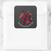 Autocollant Cheval Rouge BlazeForge (Sac)