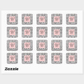 Autocollant Chevron noir blanc et blanc (Feuille)