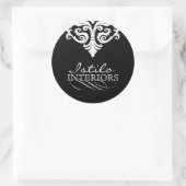 Autocollant chic de damassé (Sac)