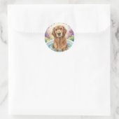 Autocollant Chien Retriever Doré Mignon (Sac)