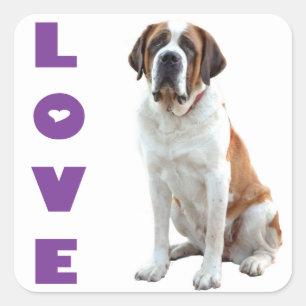 Autocollant Chien Saint-Bernard Puppy
