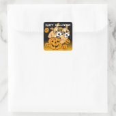 Autocollant Chihuahau 1 de Jack-o'-lantern (Sac)