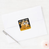 Autocollant Chihuahau 1 de Jack-o'-lantern (Enveloppe)