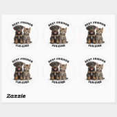Autocollant Chiot & Chaton Mignon (Feuille)
