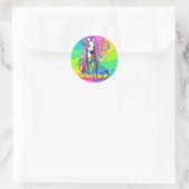 Autocollant "Chloe" Rainbow Peace Hippie Fairy (Sac)