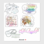 Autocollant chrétien (Feuille)