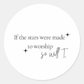 Autocollant chrétien | Citation de l'autocollant d (Devant)