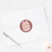 Autocollant chrétien coquette rose décalcomanie jo (Enveloppe)