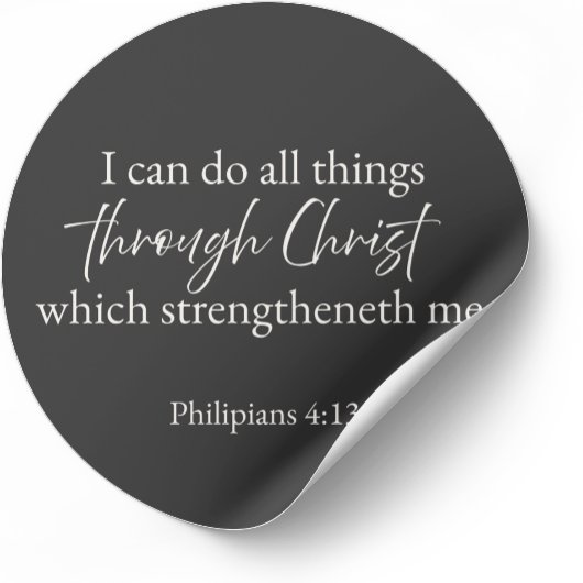 Autocollant chrétien Philippiens 4:13