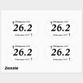 Autocollant Christian 26.2 (Feuille)