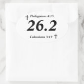 Autocollant Christian 26.2 (Sac)