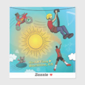 Autocollant - Ciel sportif (Feuille)