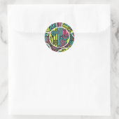 autocollant circulaire (Sac)