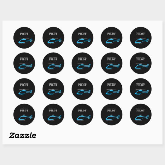 Autocollant circulaire classique pour pilote profe (Feuille)