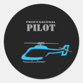 Autocollant circulaire classique pour pilote profe (Devant)