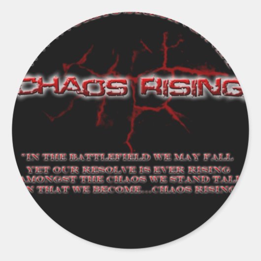 Autocollant circulaire CR (Devant)