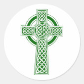 Autocollant circulaire Croix celtique (Devant)