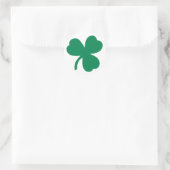 Autocollant circulaire Shamrock irlandais (Sac)