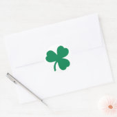 Autocollant circulaire Shamrock irlandais (Enveloppe)