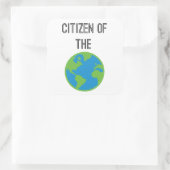 Autocollant Citoyen Du Monde (Sac)