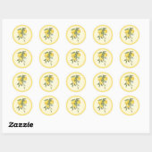 Autocollant citron (Feuille)