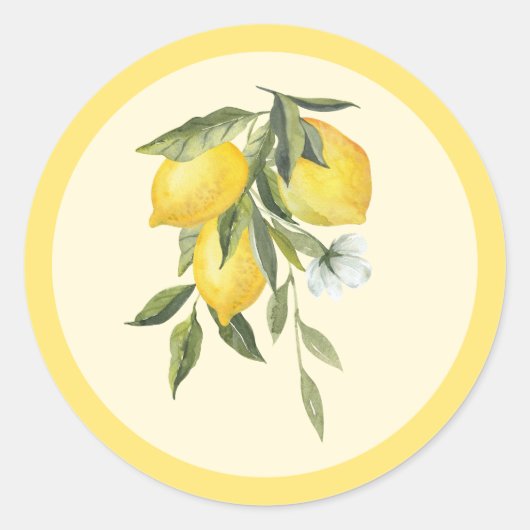 Autocollant citron (Devant)
