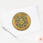 Autocollant Citron Psychédélique Reste Zesty (Enveloppe)