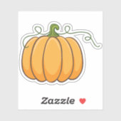 autocollant citrouille (Feuille)