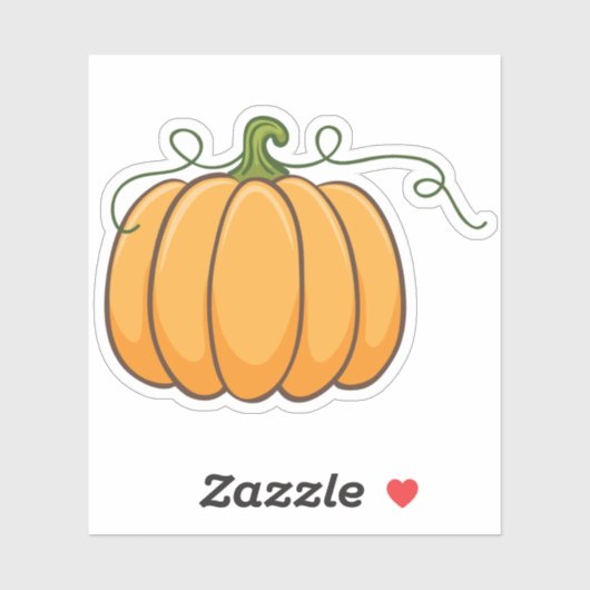 autocollant citrouille (Feuille)