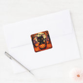 Autocollant Citrouille de Chat Mignon pour Décorat (Enveloppe)