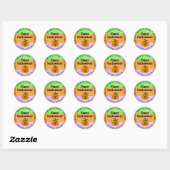 Autocollant Citrouille Halloween violet, vert, ora (Feuille)