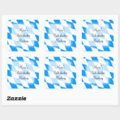 autocollant classique bleu blanc de Bavière (Feuille)